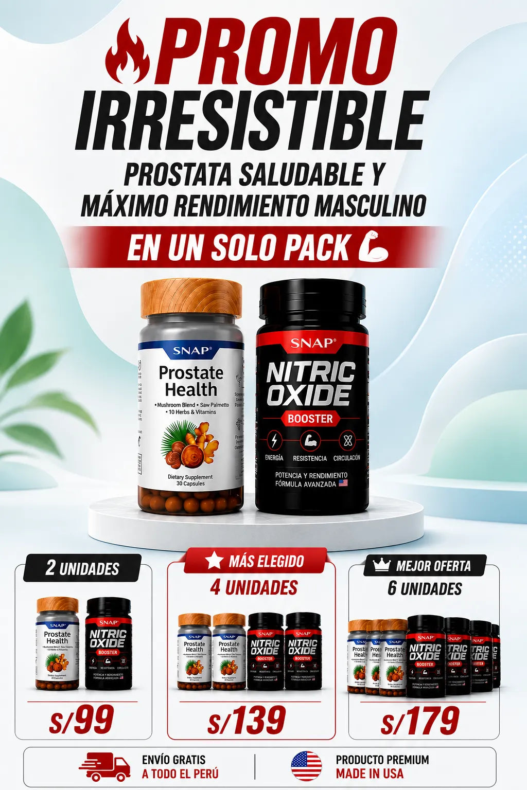 Pack 2x1 Prostate Max™ | Fórmula Doble para la Salud Prostática y la Energía