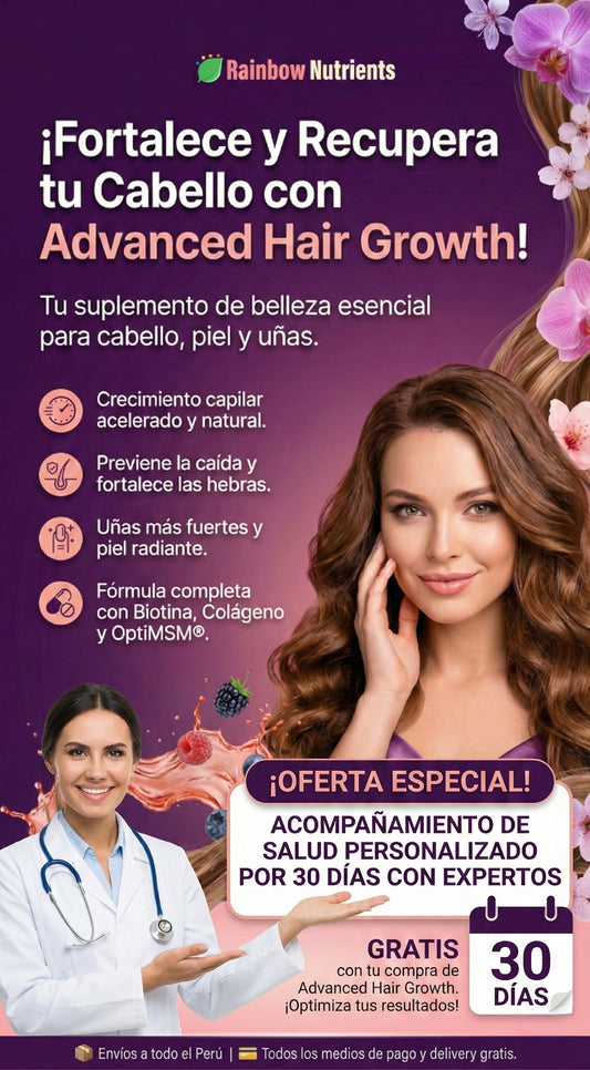 PACK 2 PREMIUM HAIR GROWTH + ACOMPAÑAMIENTO EN SALUD 30 DIAS
