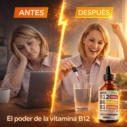 SUPLEMENTO LÍQUIDO DE VITAMINA B12 CON FRAMBUESA