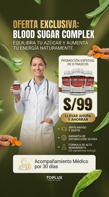 BLOOD SUGAR: LA SALUCIÓN PARA UNA GLUCOSA ESTABLE