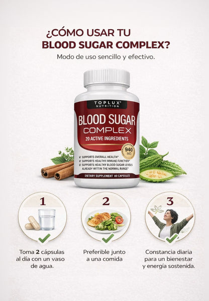 BLOOD SUGAR: LA SALUCIÓN PARA UNA GLUCOSA ESTABLE